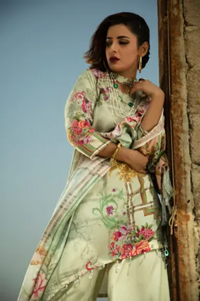 2392 WINTER GARDEN DIGITAL PRINTED WOOL UNSTITCHED
