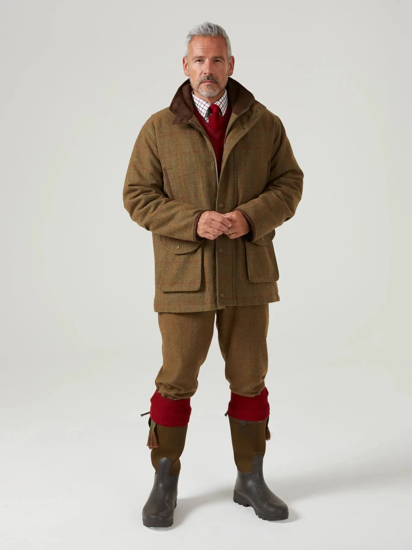 30% OFF ALAN PAINE Combrook Mens Shooting Field Coat - Hawthorn 2XL