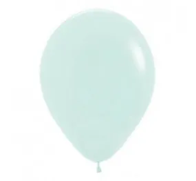 30cm Matte Pastel Green Balloons - Pack of 5