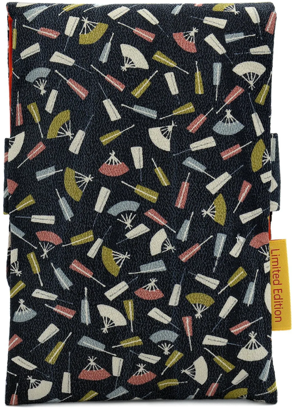 A Hundred Fans - Japanese antique silk foldover pouch