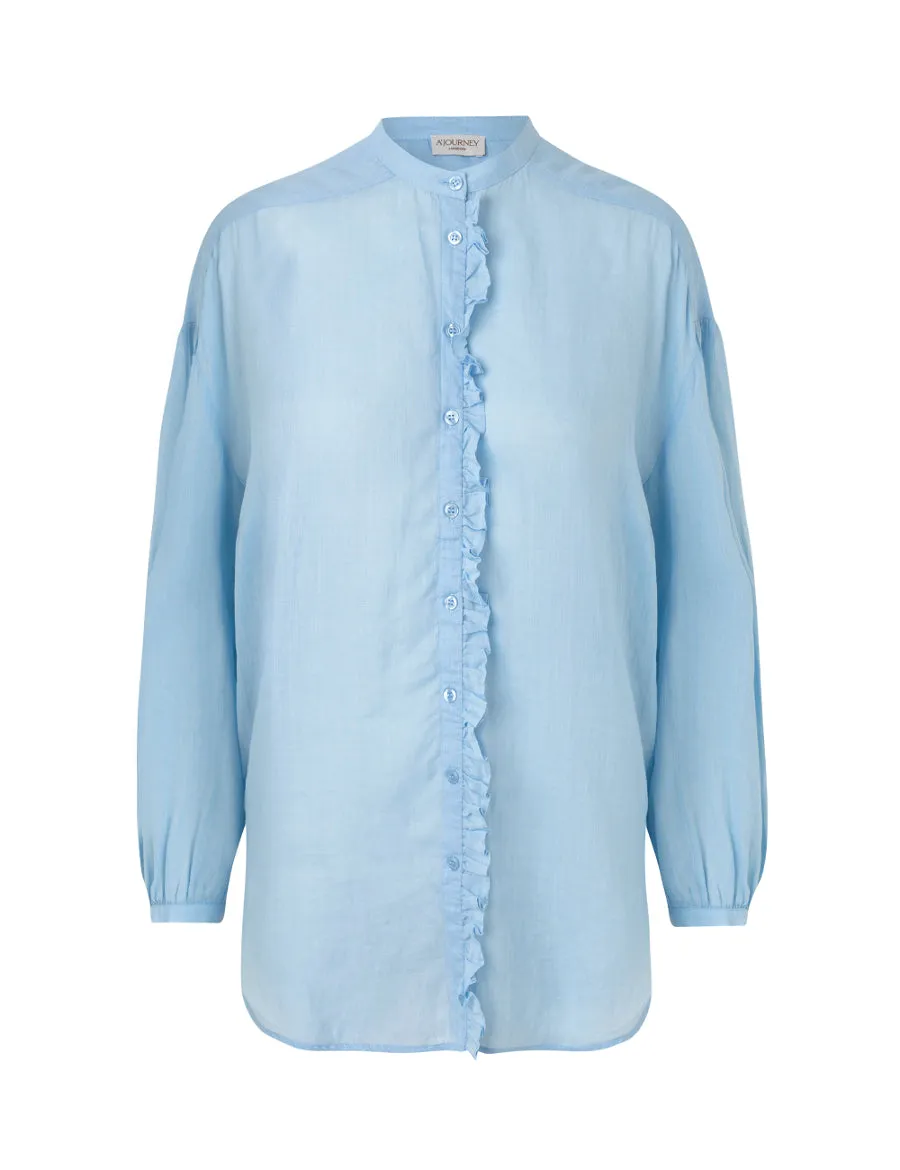 A'Journey London - Caroline Shirt in Sky Blue