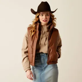 ARIAT Swirls Faux Leather Vest