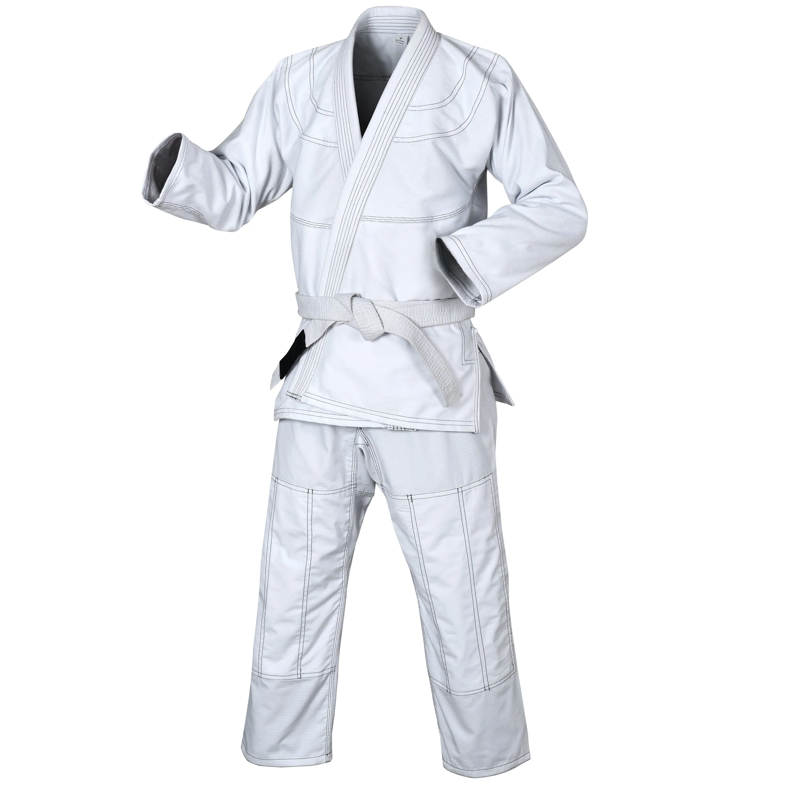 Brazilian Jiu Jitsu Gi for Men and Women, Lightweight and Preshrunk With a Free White Belt for Grappling Uniform Kimonos