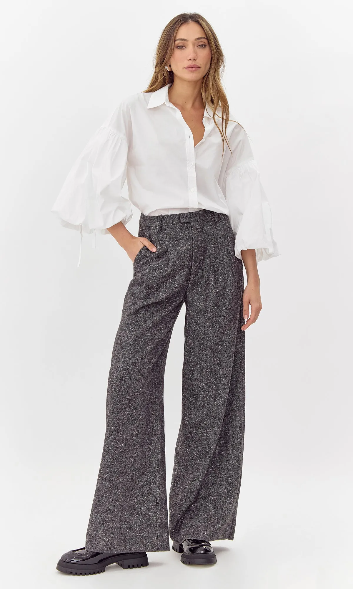 Brianna Balloon Sleeve Shirt