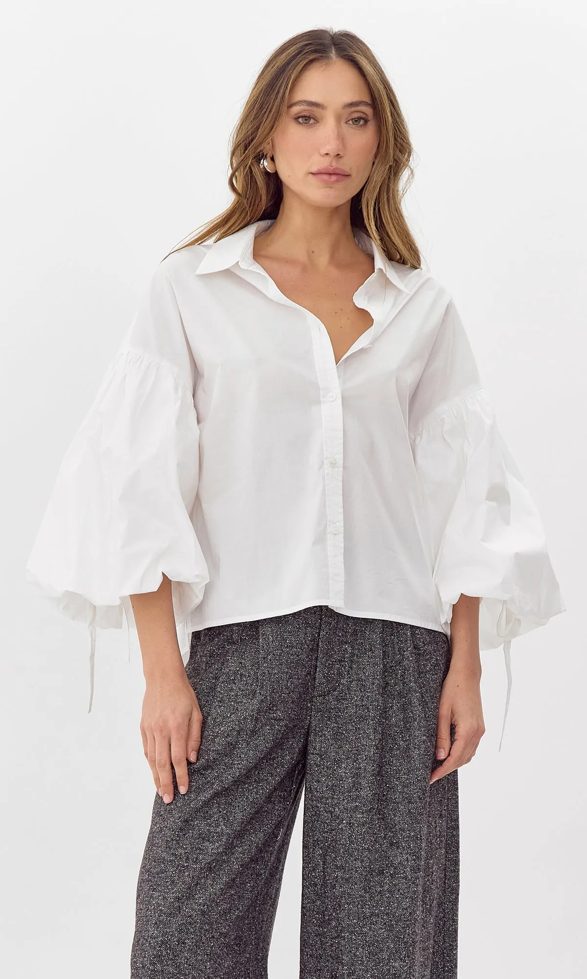 Brianna Balloon Sleeve Shirt