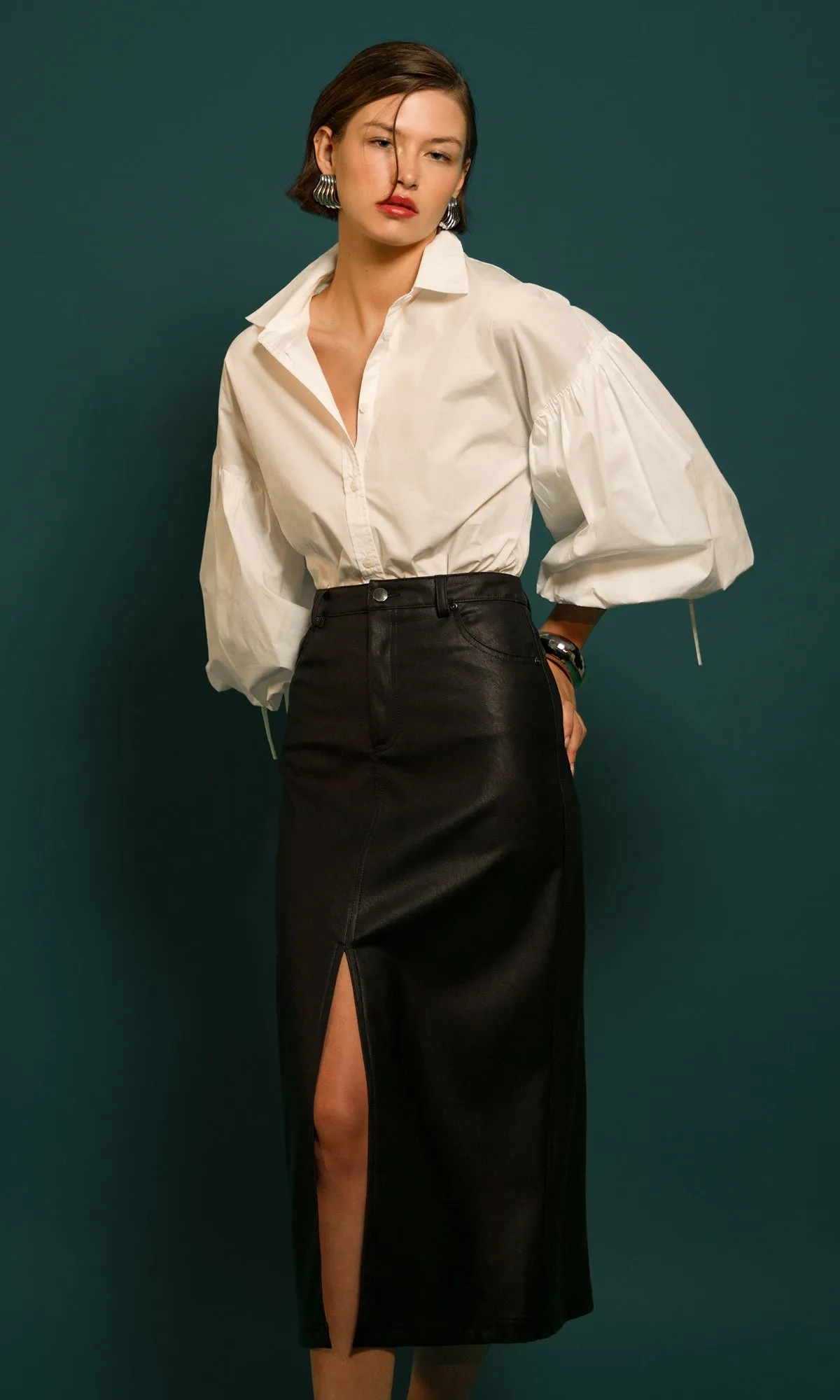 Brianna Balloon Sleeve Shirt
