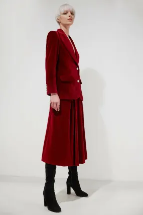 BURGUNDY VELVET NOBILITY CULOTTES