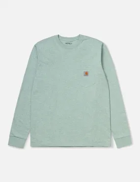 Carhartt-WIP Pocket Long Sleeve T-Shirt - Zola Heather