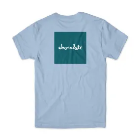 Chocolate OG Chunk Square S/S Tee - Dusty Blue