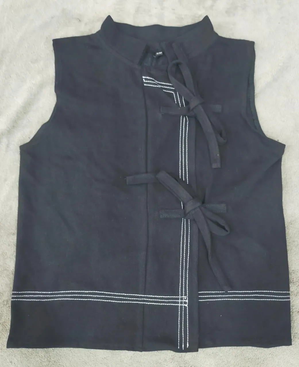 CR1836 Reworked Denim Wrap Top - 25 Pcs