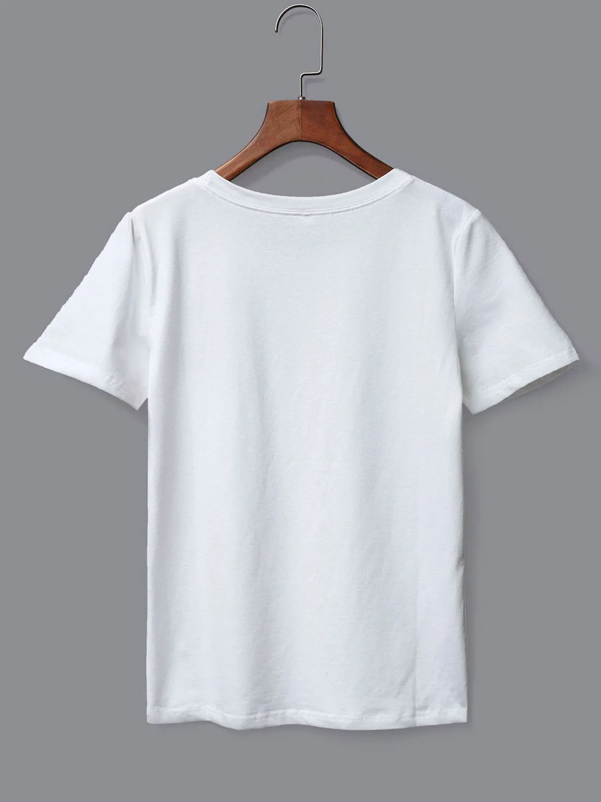 Custom Crew Neck Round Neck Embroidered Printed Short Sleeve White T-Shirts