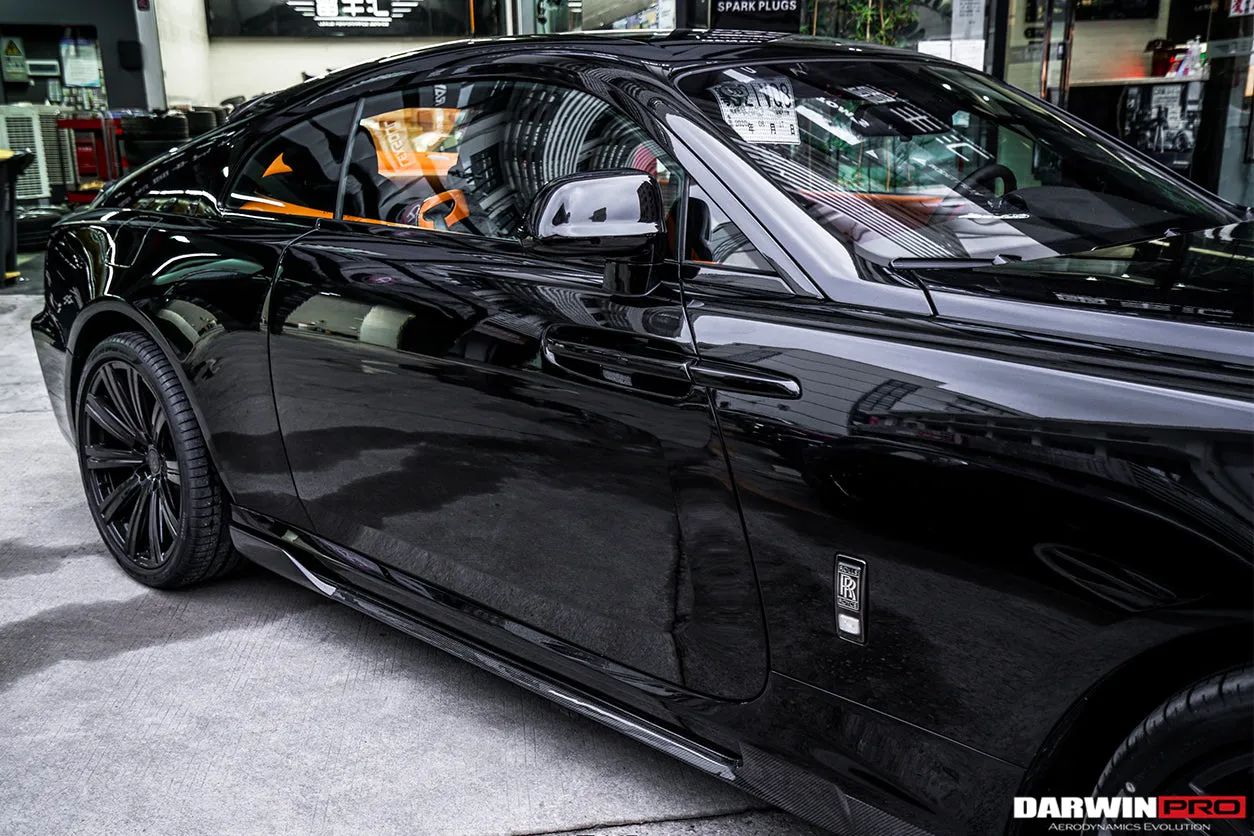 DarwinPRO 2016-2020 Rolls-Royce Wraith BKSS Style Carbon Fiber Side Skirts