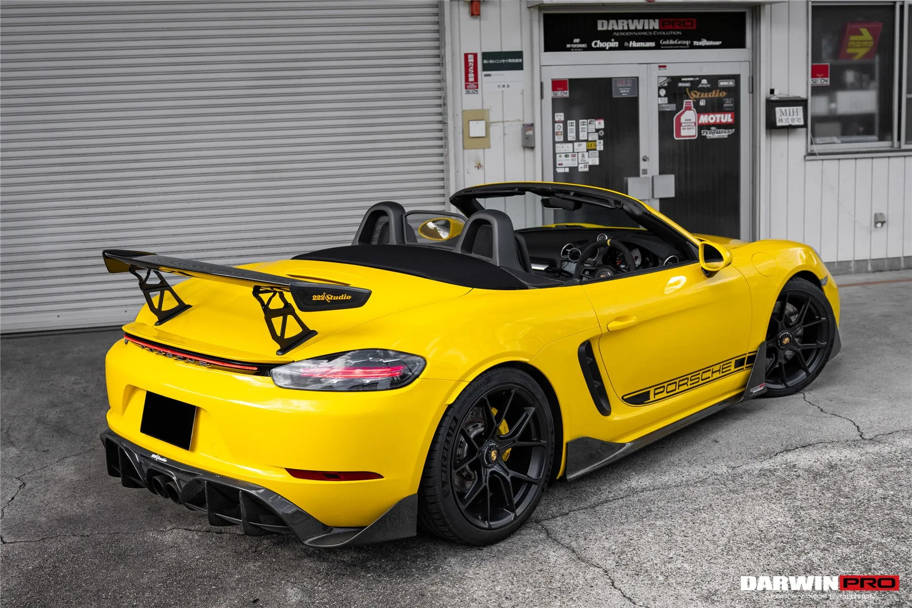 DarwinPRO 2016-2024 Porsche 718 Cayman & Boxster Stuttmate Carbon Fiber Side Skirts