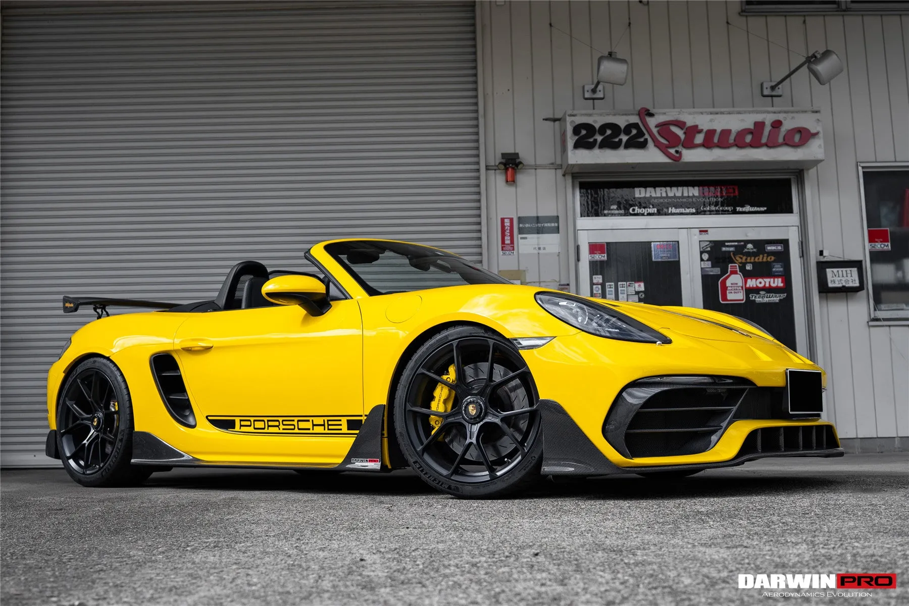 DarwinPRO 2016-2024 Porsche 718 Cayman & Boxster Stuttmate Carbon Fiber Side Skirts
