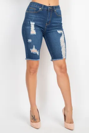 Denim Bermuda Shorts