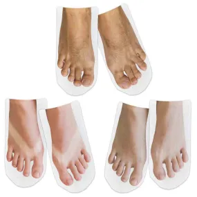 Funny Socks for Men with Prints of Feet - Assorted Styles