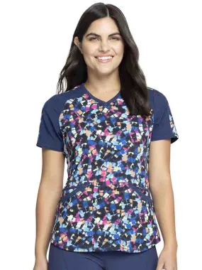 Infinity Women's V-Neck Print Top | Tech Texture