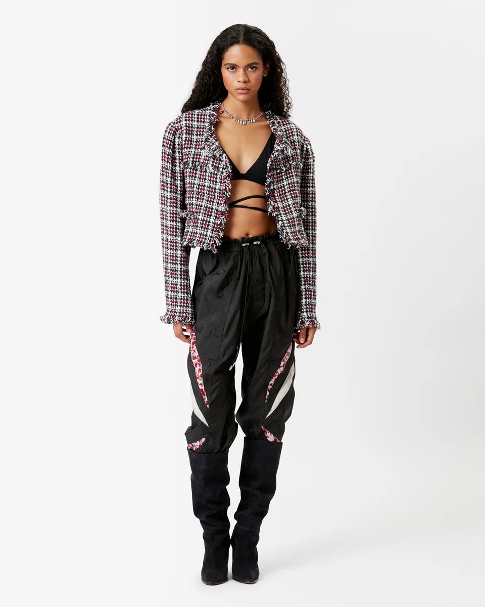 Isabel Marant Nameo Cowens Jacket - Midnight/Red