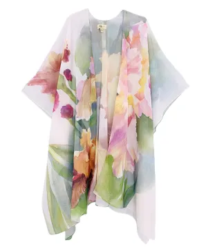 JC070961  Floral Watercolor Kimono