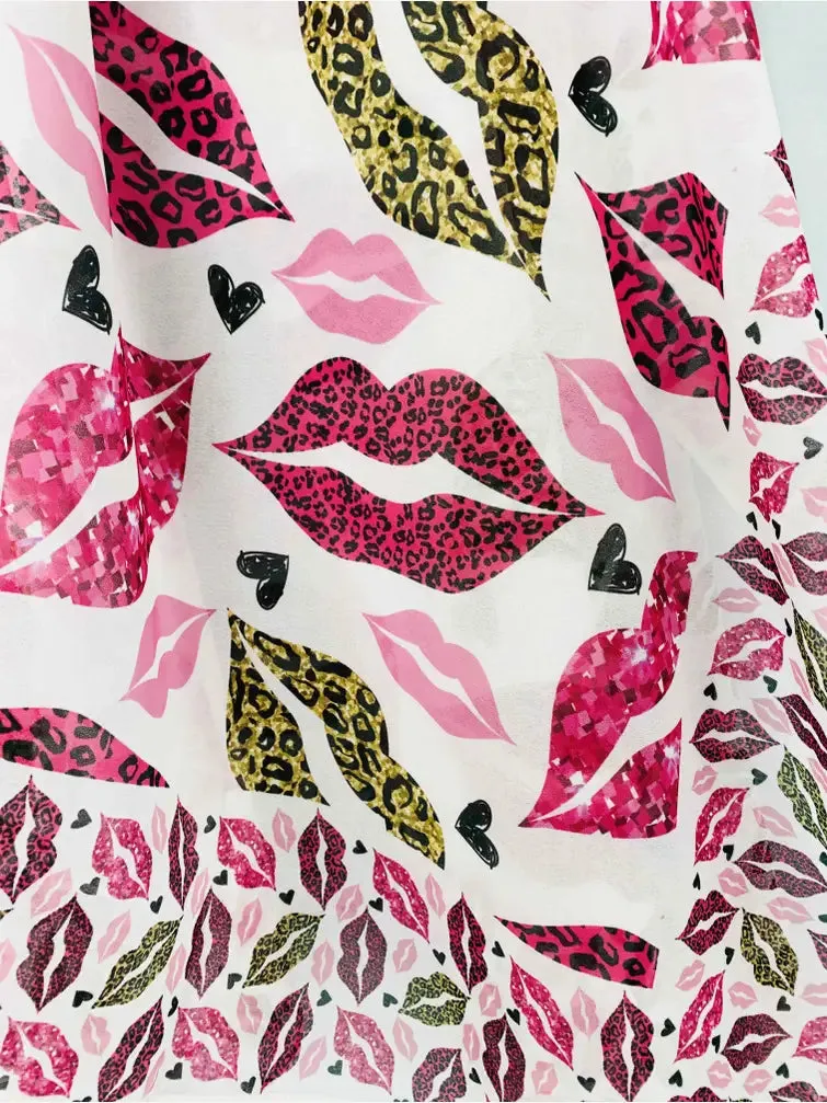 JC070971 Pink Lips Kimono