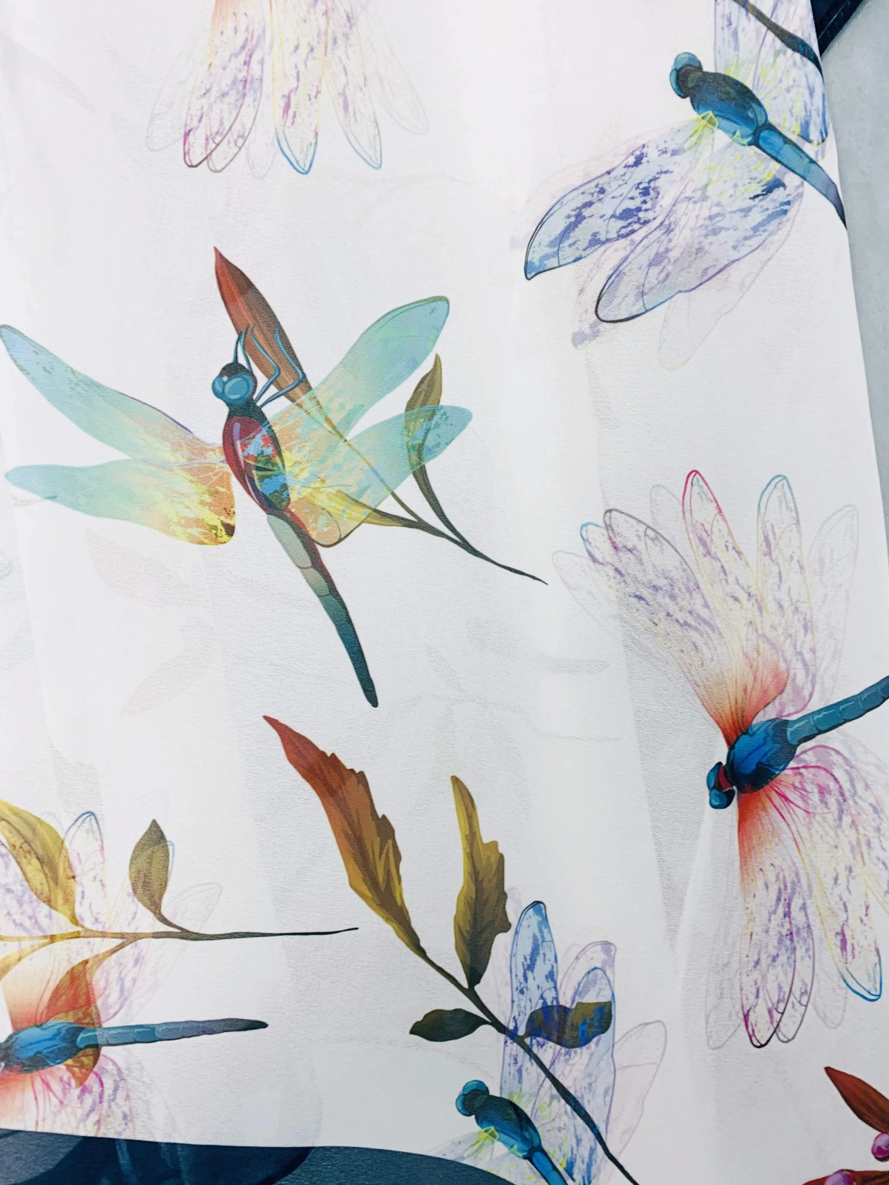 JC071045 Navy-Multi Dragonfly Kimono