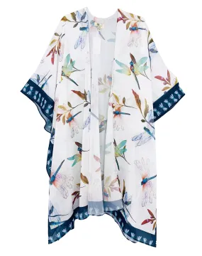 JC071045 Navy-Multi Dragonfly Kimono