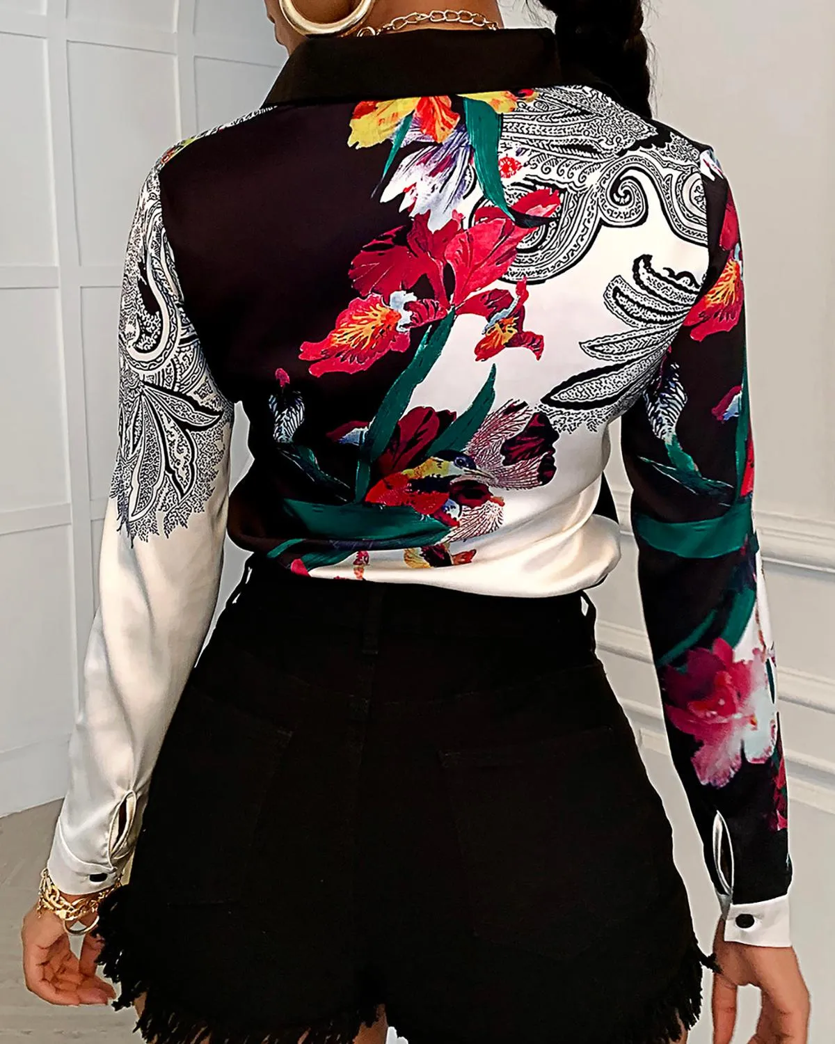 Julia Fashion - Women Elegant Fashion FLong SLeeve Tops