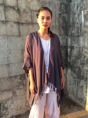 KAFTAN  FRINGES "COLINE" in 4 Colors