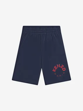 KENZO Kids Logo Bermuda Shorts in Navy