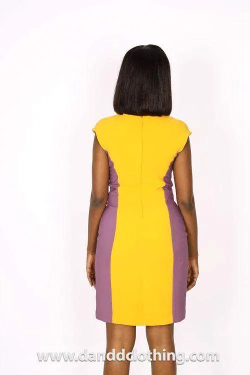 Ladies Office Dress Yellow