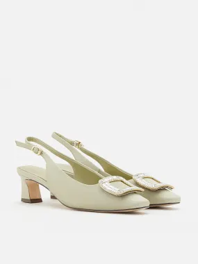 Laine Embellished Slingback Heels