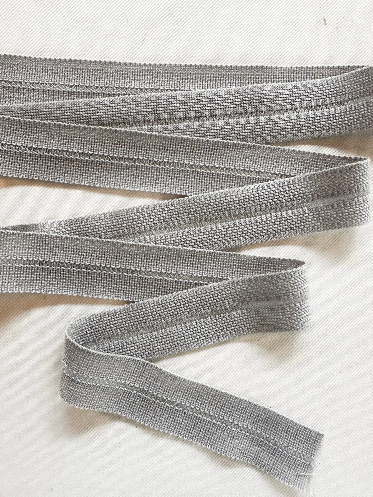 Light Gray Wool Fold Over Binder