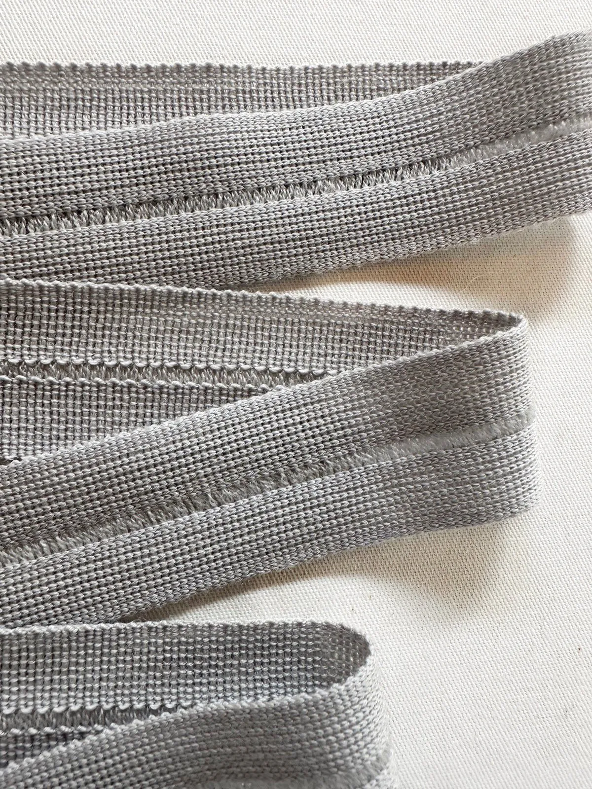 Light Gray Wool Fold Over Binder
