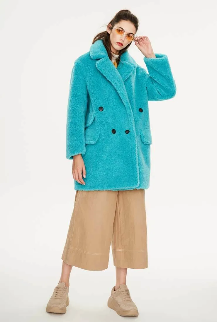 Loose Wool Teddy Coat Warm Long Coat