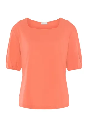 Natural Shirt Organic Cotton Square Neck Top | Apricot Brandy 78807-2294