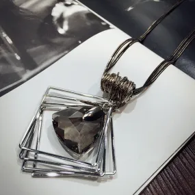 New Arrival Women Pendant Necklaces The New Crystal Necklace All-match Female Long Sweater Chain