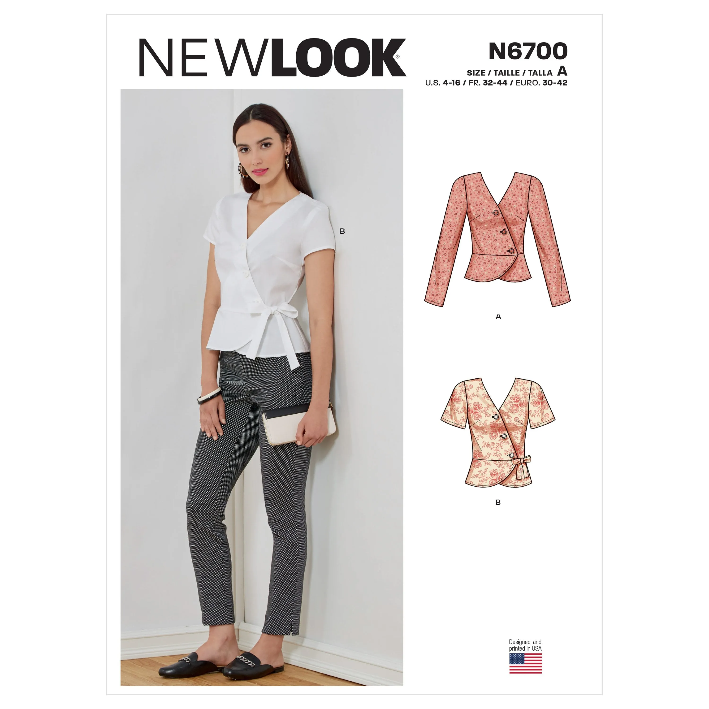 New Look Sewing Pattern 6700 Tops