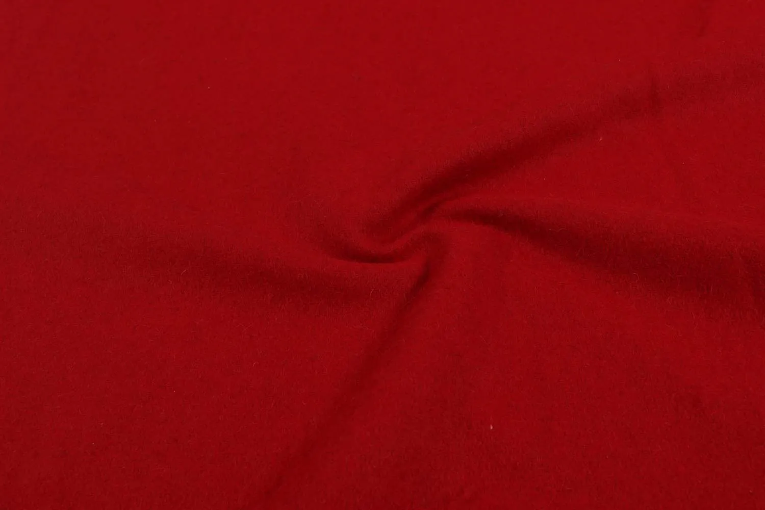 Precut of 1.5 Meter of Red Plain Wool Felt Fabric