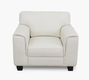 Stetson Ivory Leather Chair