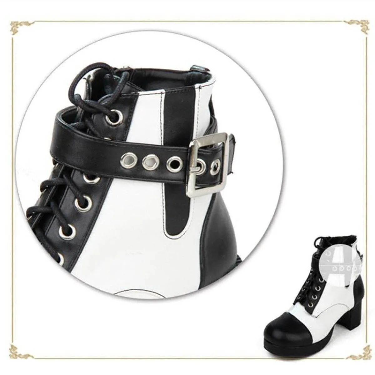 Women's Classic Lace-Up Square Heel Boots