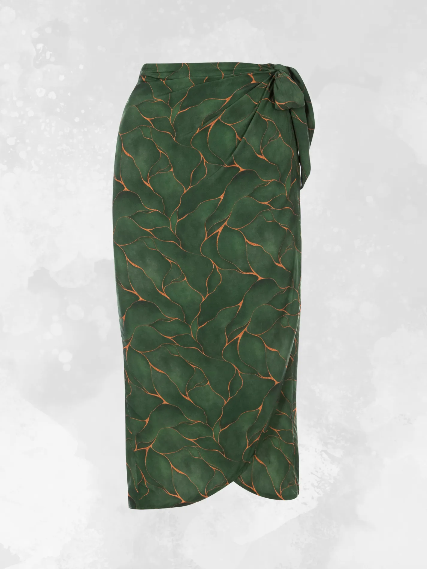 Wrap Skirt - Emerald Leaf